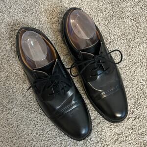 Dockers Gordon Mens Cap-Toe Oxford Shoes Black Sz 11 M